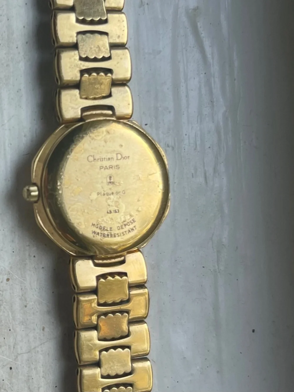 Vintage Christian Dior Paris Gold-Tone Watch – Swiss Made